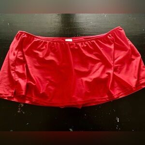 Catalina 3X Red Swim Skirt